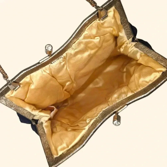 Vintage Navy & Silver Purse - Picture 5 of 6